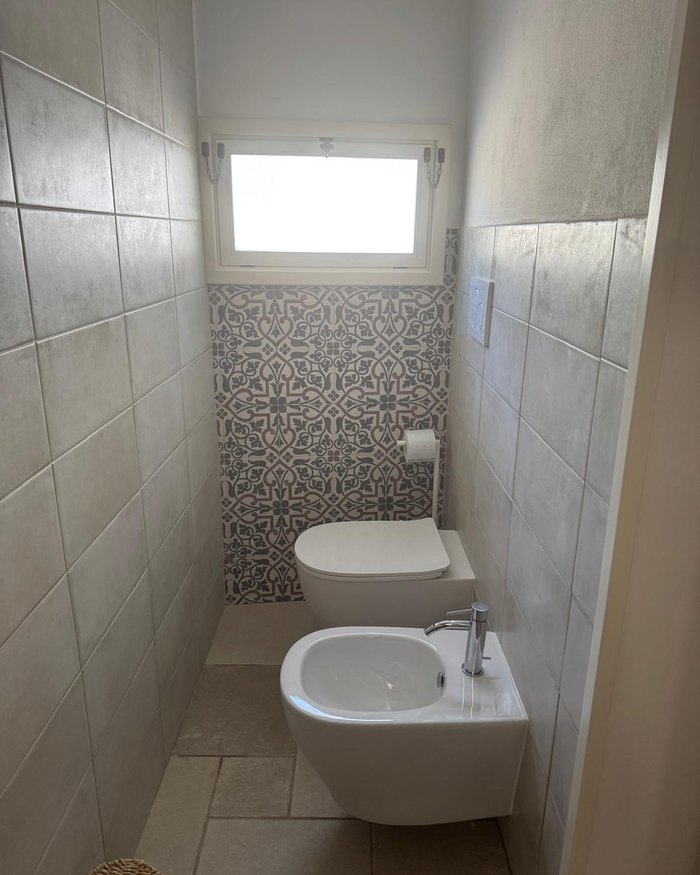 Il bagno dell'appartamento Lumera